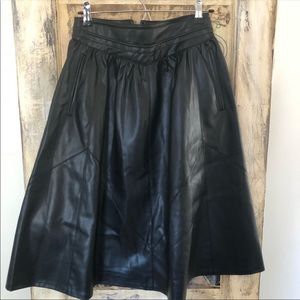 Zara faux leather skirt